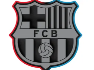 LÁMPARA ESCUDO FÚTBOL CLUB BARCELONA FCB