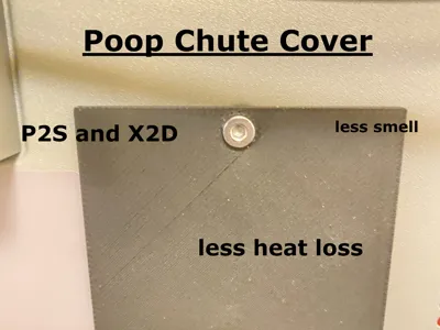 P2S/X2D Poop Chute Cover
