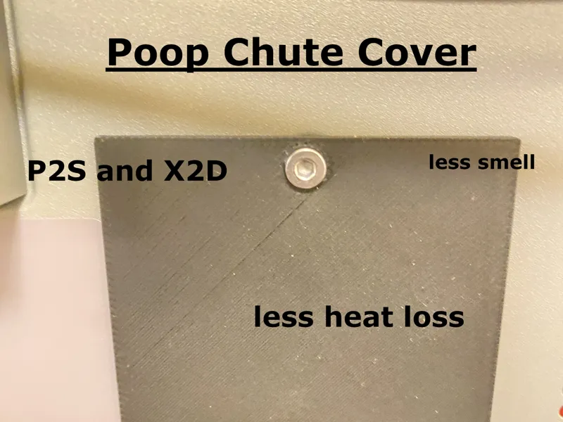 P2S/X2D Poop Chute Cover