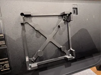 Low-Profile VESA TV Riser + Cable Wrap (200×200)