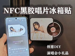 NFC黑胶唱片冰箱贴/DIY演唱会应援礼品