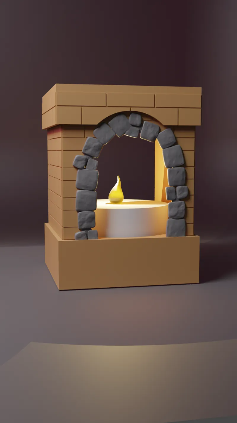 Fireplace Christmas Decoration 