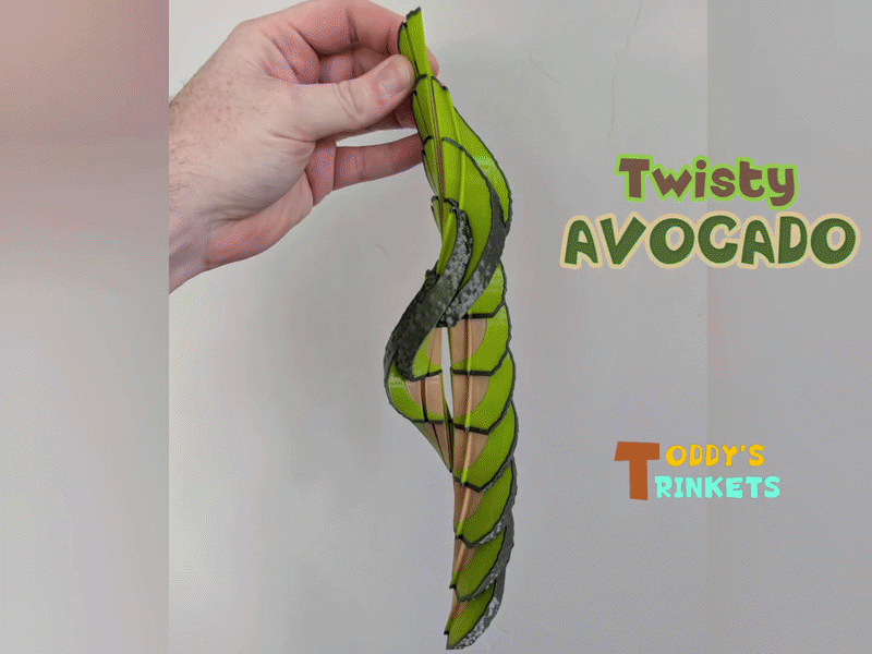 Twisty Avocado (16-Slice Twisty Fruit Fidget)