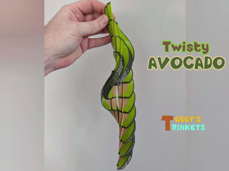Twisty Avocado (16-Slice Twisty Fruit Fidget)