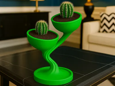 For Mini Cacti TwistCactus Vase Flowerpot