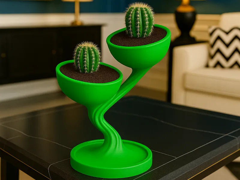 Für Mini Kakteen TwistCactus Vase Blumentopf