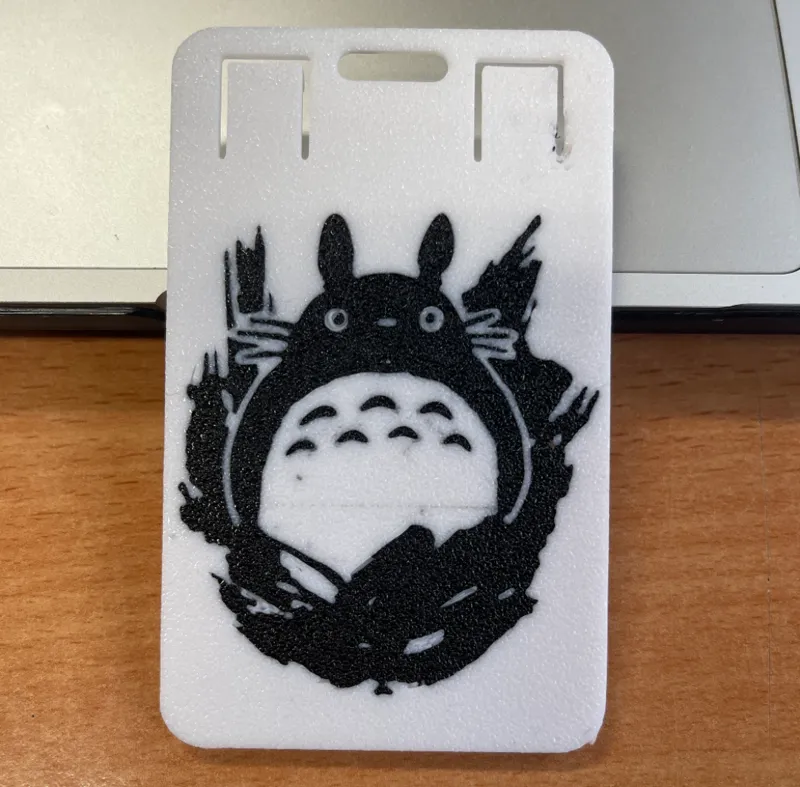 ID card badge with Totoro