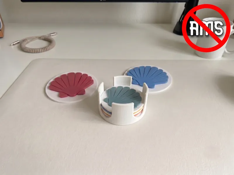 Sottobicchieri a conchiglia