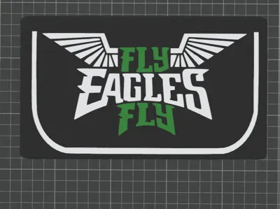 Fly Eagles Fly desk/wall art 