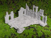 Ruine de château pour diorama et wargaming — photo 1