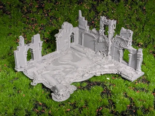 Ruine de château pour diorama et wargaming