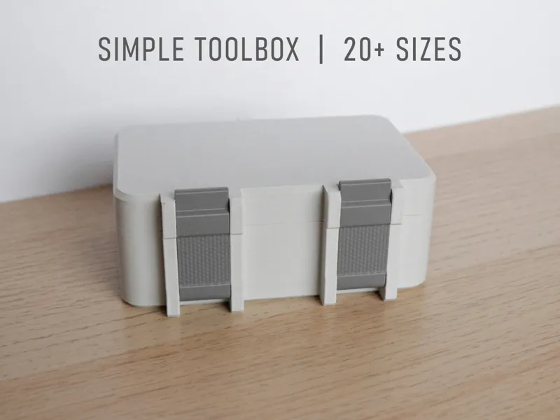 Snap-Lock Storage Box | 3D Printable Toolbox