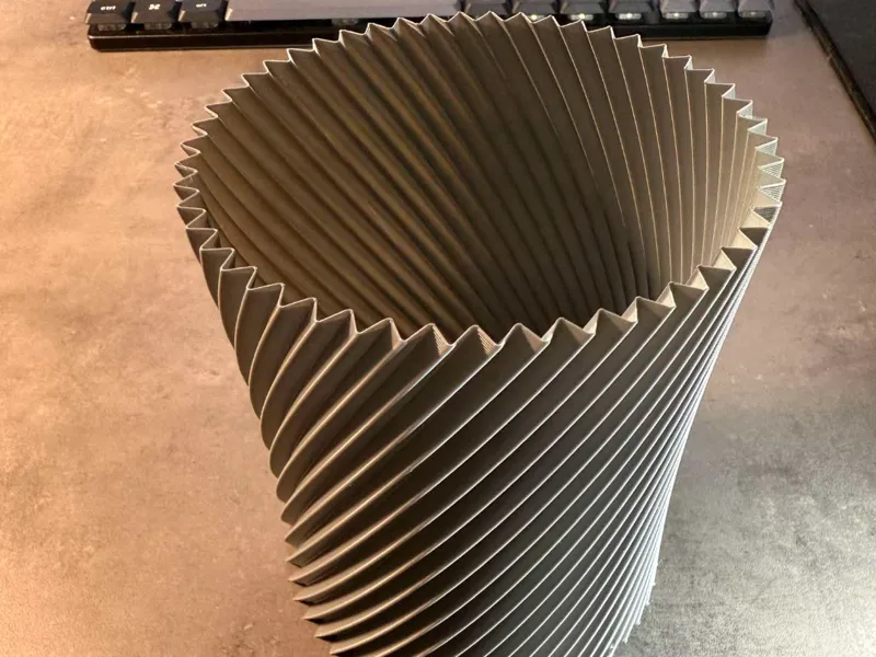 Spiral Trash Can