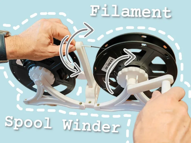 Filament Spool Winder (Yarn remix)