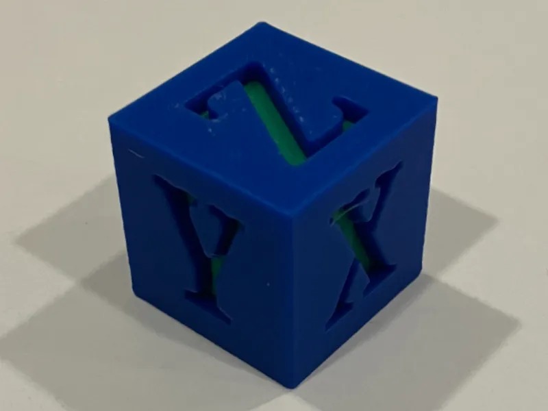 20mm dual color calibration cube