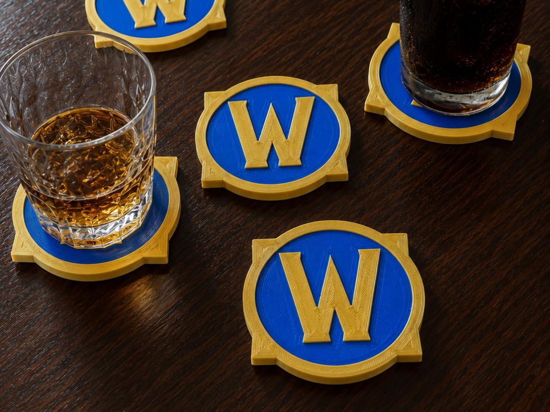 World of Warcraft Logo Coaster