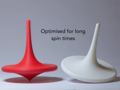 Simple long spin spinning top