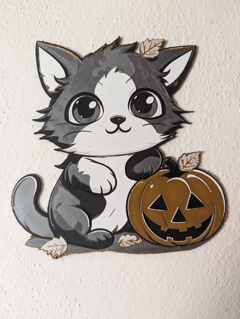 Pumpkin cat (HueForge)