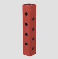2x2 Upright with 5/8" holes