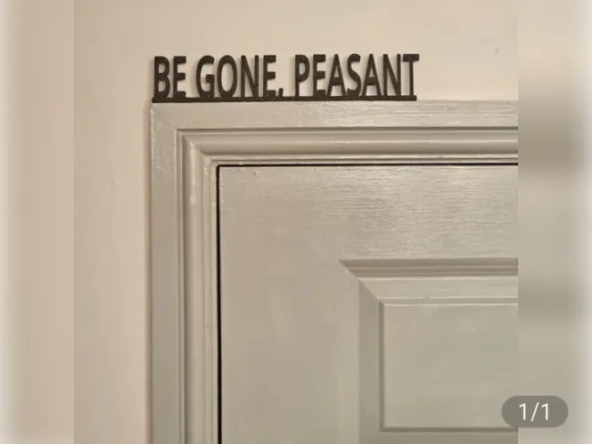 Be gone peasant 
