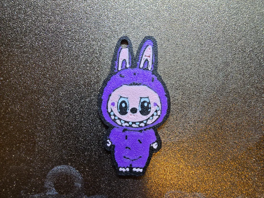 Labubu And The Monster Bambina cute keychain by Frankie - MakerWorld