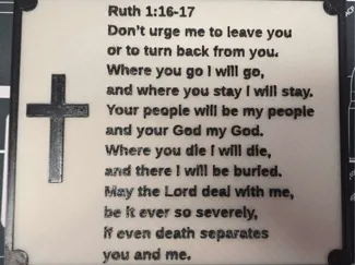 Ruth 1:16-17 Sign