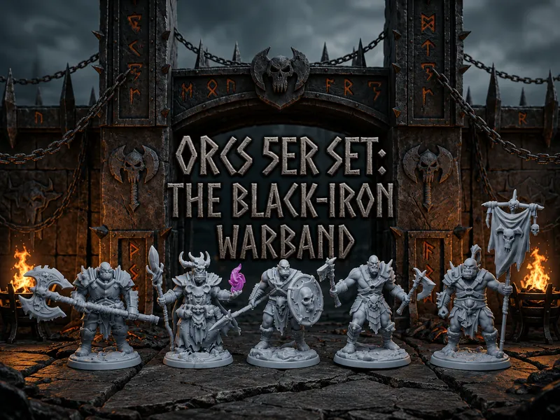 Orcs 5er set: The Black-Iron Warband