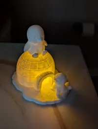 Igloo et pingouin décoratif — photo 3