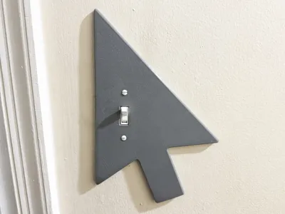 Mouse Cursor Light Switch Toggle Plate