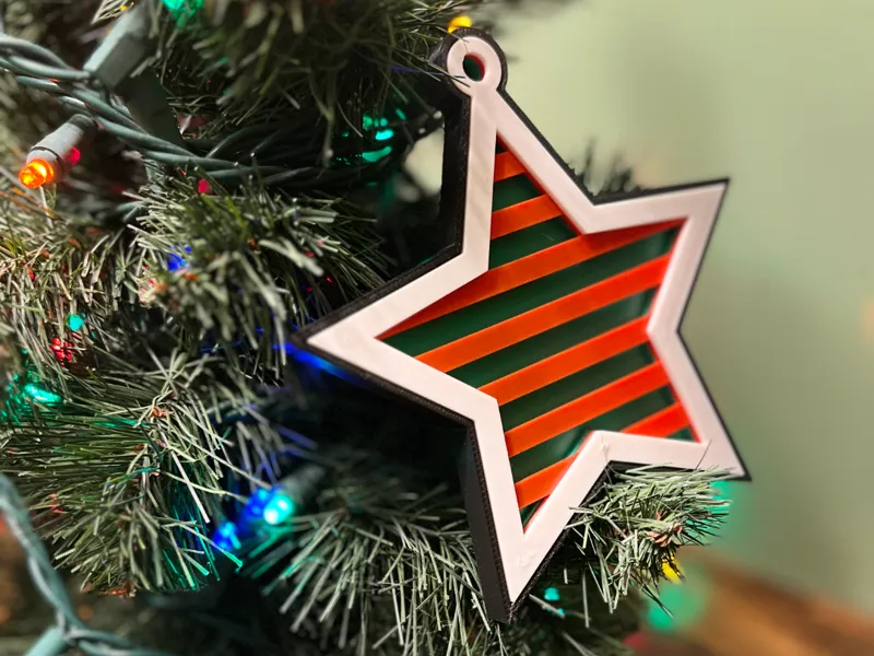 Star Ornament - Excellent Christmas Gift / Stuffer