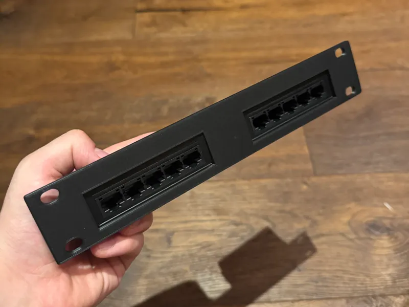 2x 5 Port Switch 10" Rack Halterung 