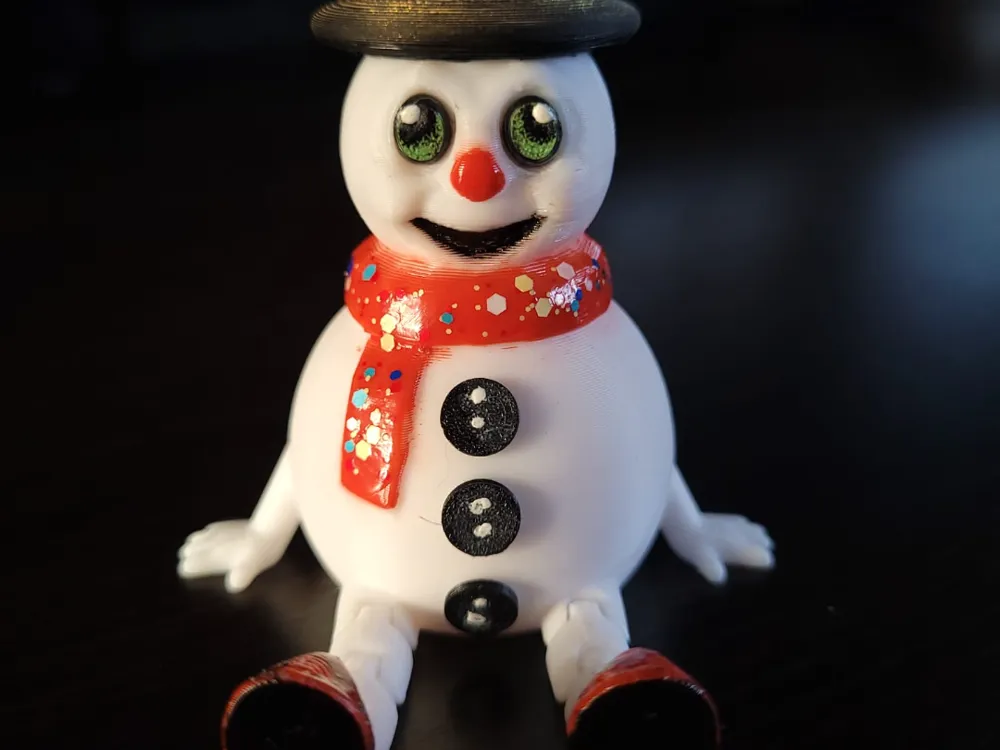 Keramik Schneemann Charme Mit Geschenkbox • Weiß Rot Schwarz • Lucky Ornament Sammeldekoration • Geschenk Für Weihnachten
