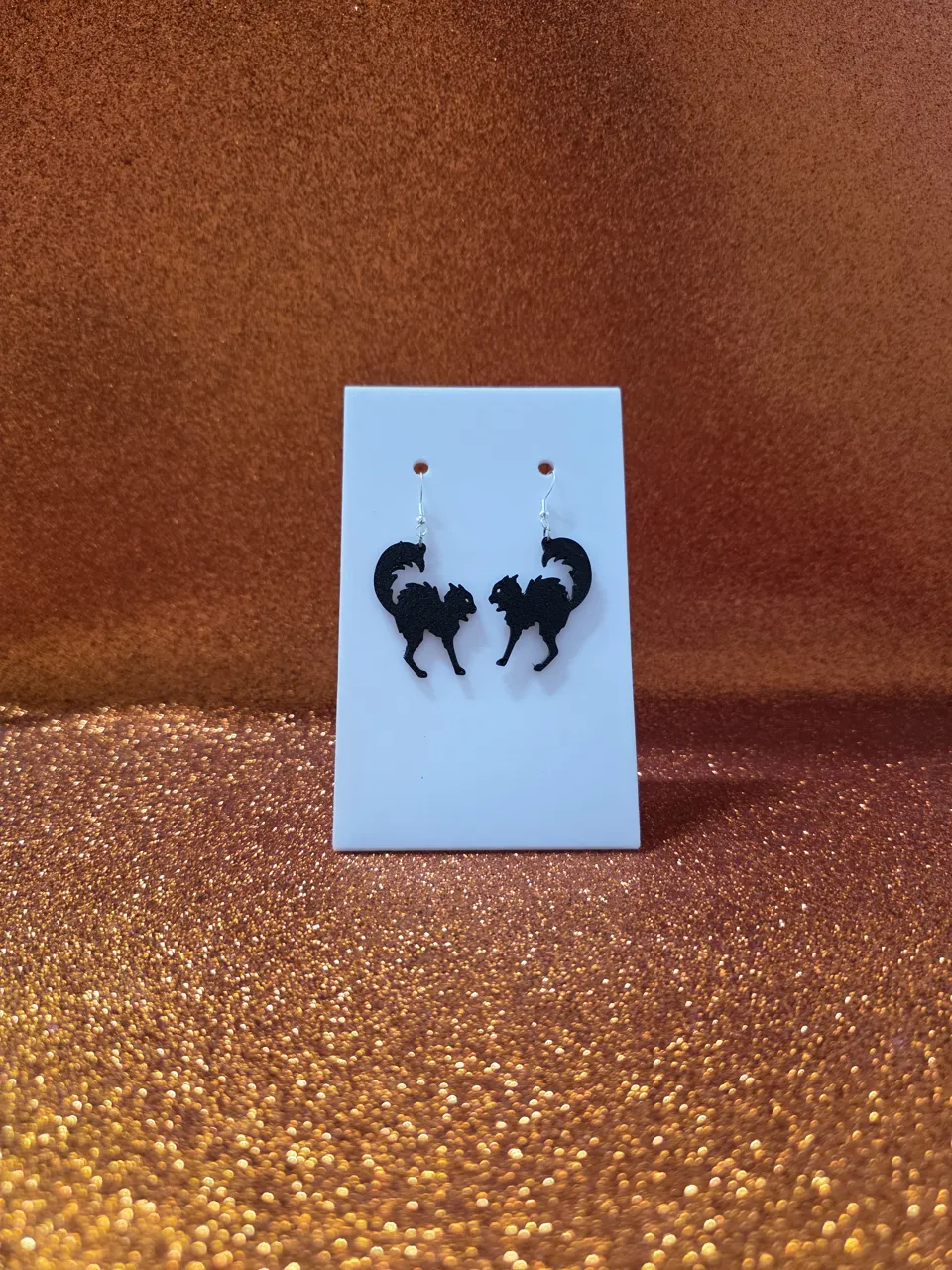 Spiky rebel earrings view 2