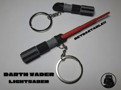 Darth Vader lightsaber keychain (retractable)