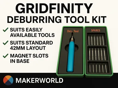 Gridfinity Set - Deburring Tool Kit