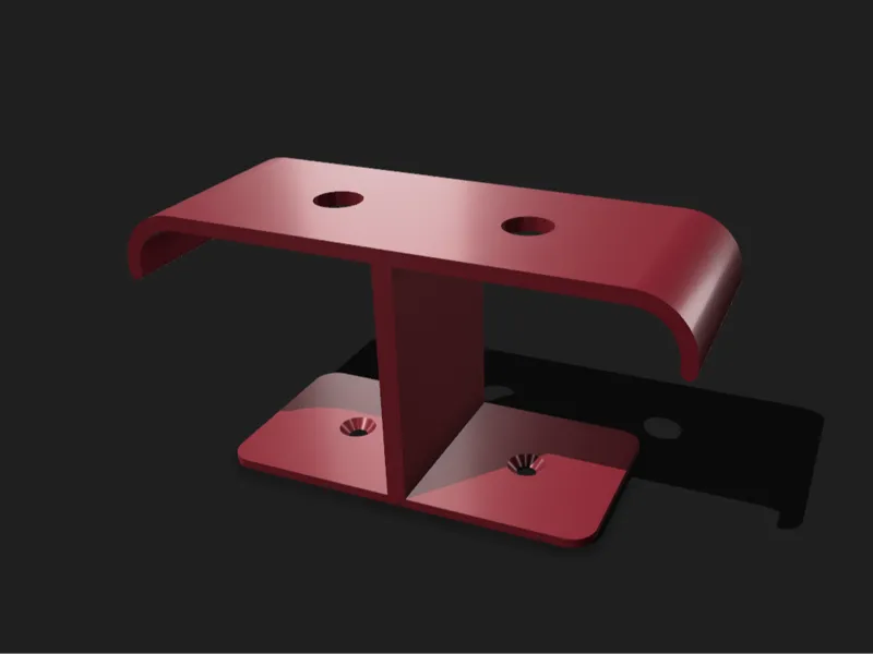 Dual under desk headset holder