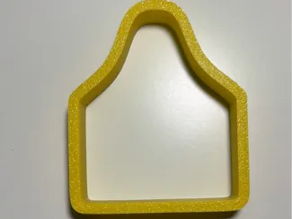 Ear tag cookie cutter