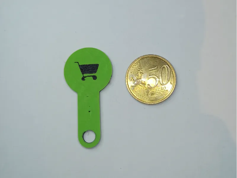 Removable Shopping Cart Coin EU