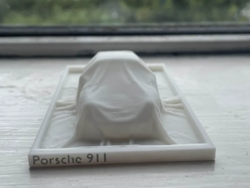 Porsche 911 under cloth sim
