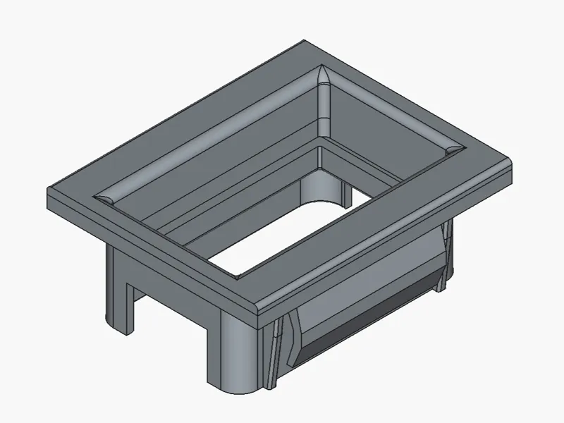 Support bouton ouverture de coffre Porsche 944/924