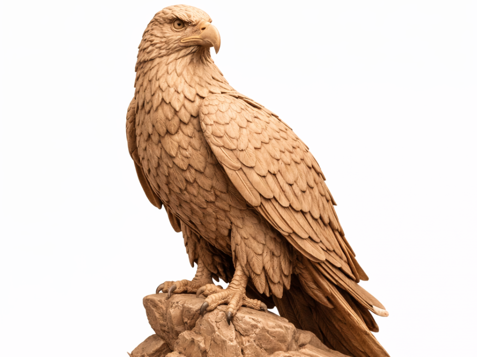 Majestic Eagle – Decorative 3D Printed Statue