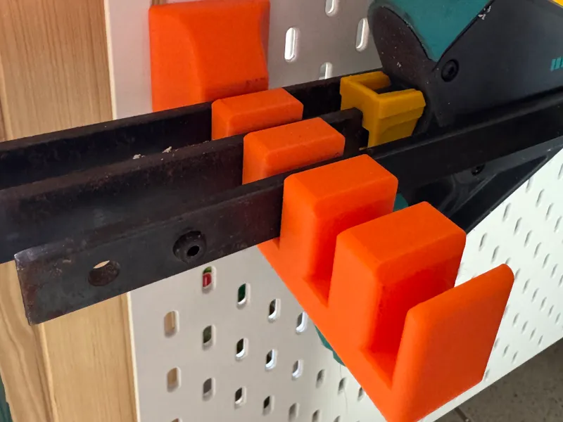 Wolfcraft Einhandzwingen Halter für IKEA Skadis