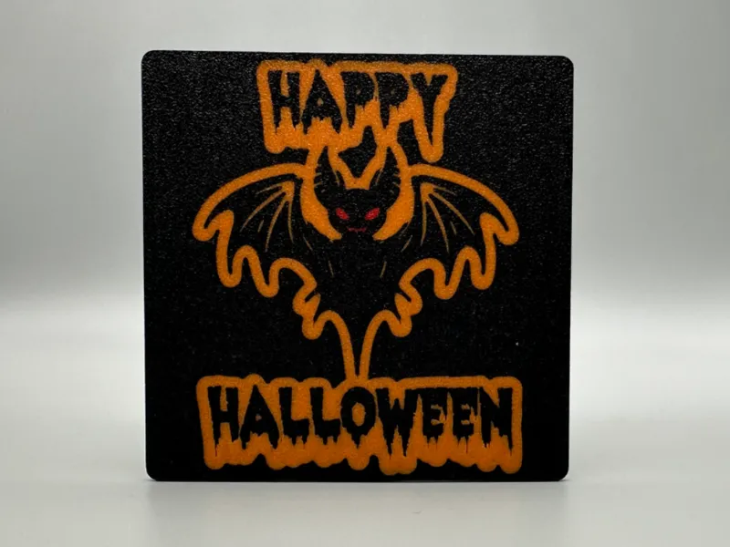 Happy Halloween Bat Coaster