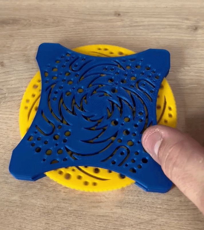 Kinetic Fidget Coaster, perfect for a brew