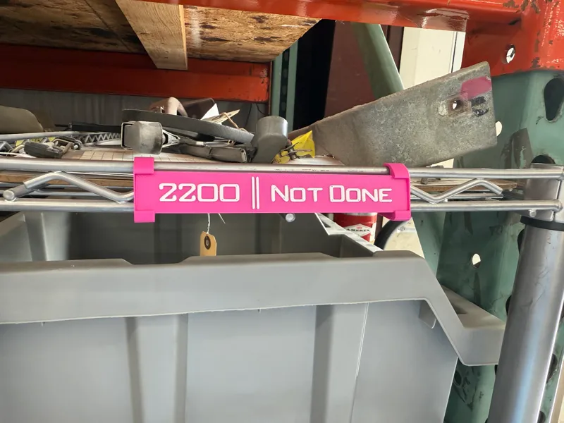 Metal Cart or Shelf Labels and Clips