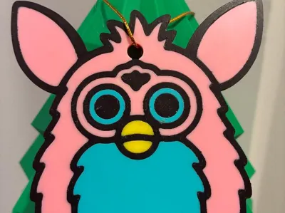 Furby Christmas ornament