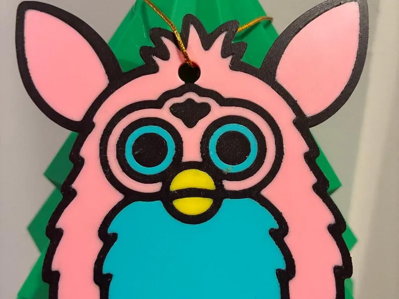 Furby Christmas ornament