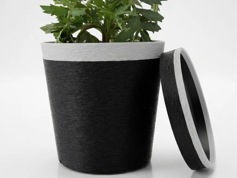 Plant pot with drip tray