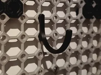 50mm Multiboard compatible pegboard click hook