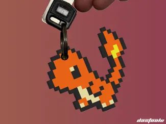 Charmander Pixel Keychain / Pokemon Sprites